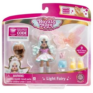 🆕 Royale High 3” Light Fairy Fashion Doll - 1 Figure with 9 Fashion Accessories
